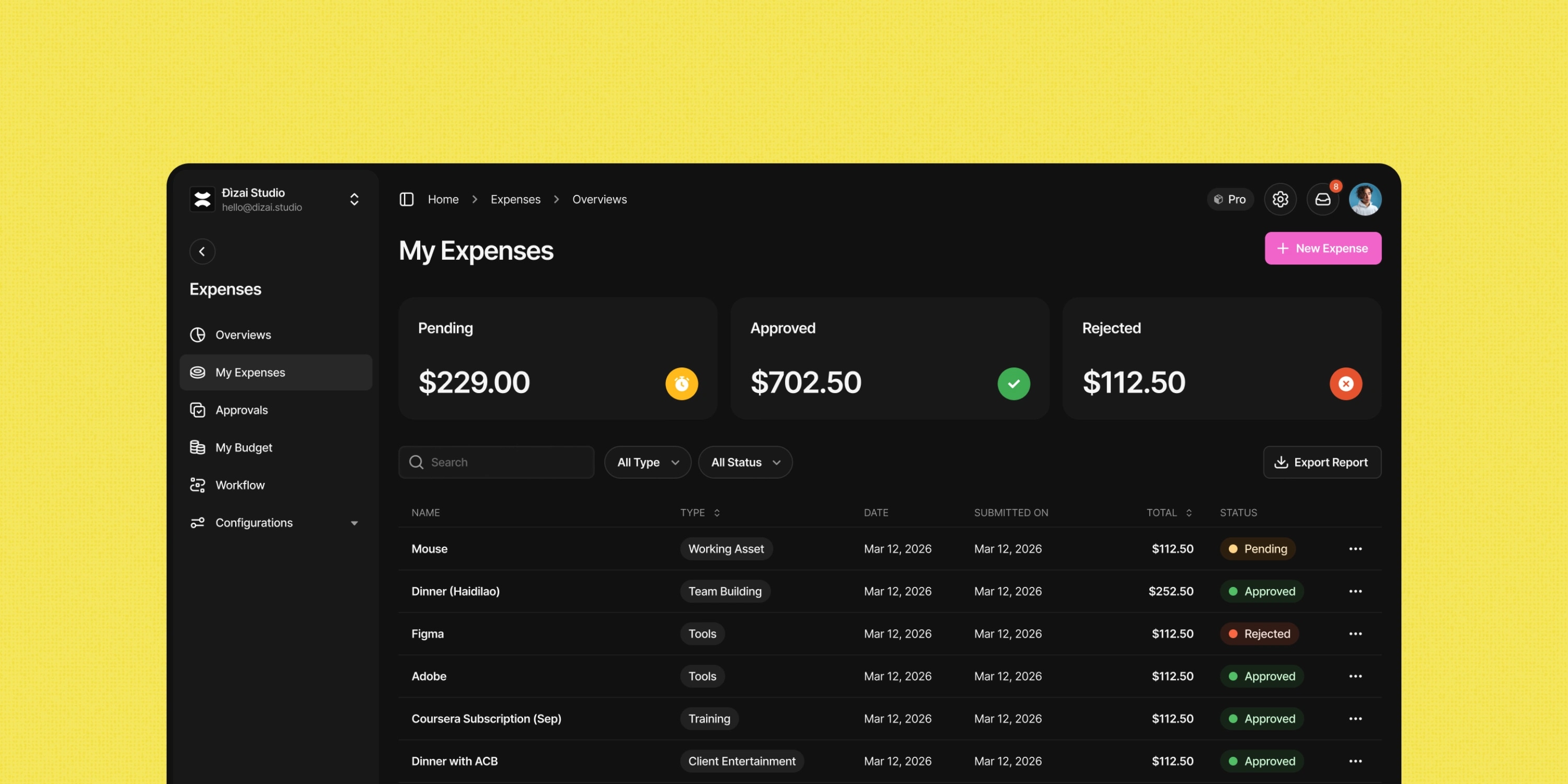 Dark theme preview